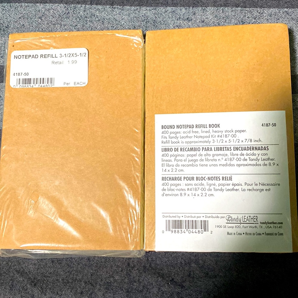 Bulk sale 8 bound notepad refill books